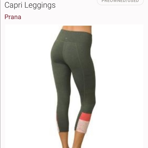 prAna Borra pocket Capri Forrest Heather size XS - Picture 3 of 9